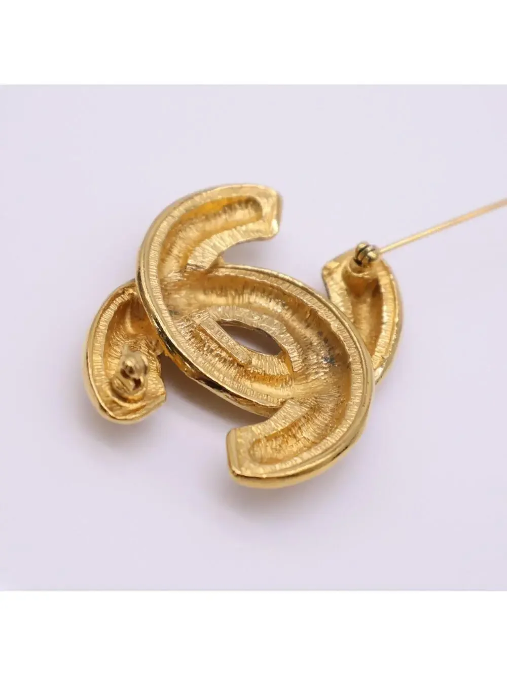 Chanel Cc Logo Brooch Metal #357836C77B